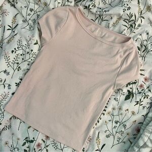 🌸 Baby Pink Boat Neck Tee